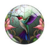 20MM 10pcs/lot animal Print glass snap button charms