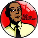 20MM 10Pcs/lot Classic Movie Better Call Saul Print glass snaps buttons  DIY jewelry