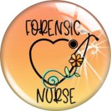 20MM 10pcs/lot nurse Cartoon  glass snap button charms