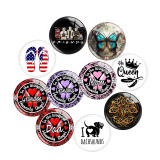 20MM 10Pcs/lot design Print glass snaps buttons  DIY jewelry
