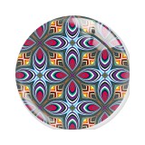 20MM 10pcs/lot Mandala Retro colored patterns Print glass snap button charms