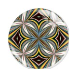 20MM 10pcs/lot Mandala Retro colored patterns Print glass snap button charms