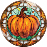 20MM 10Pcs/lot Thanksgiving Print glass snap button charms