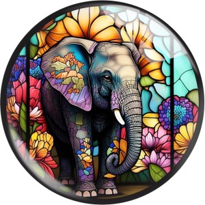 20MM 10Pcs/lot  animal Print glass snaps buttons  DIY jewelry