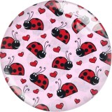 20MM 10Pcs/lot  animal Print glass snaps buttons  DIY jewelry