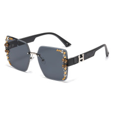 Fashionable H-band diamond UV resistant sunglasses