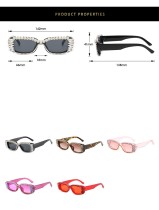 Small square diamond studded sunglasses