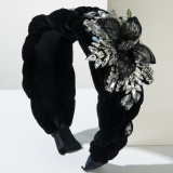 Baroque sponge full diamond  headband hair accessories