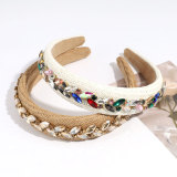 Baroque sponge full diamond  headband hair accessories