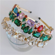 Baroque sponge full diamond  headband hair accessories