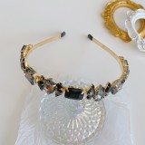 Baroque sponge full diamond  headband hair accessories