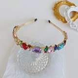 Baroque sponge full diamond  headband hair accessories
