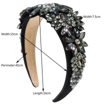 Baroque sponge full diamond  headband hair accessories