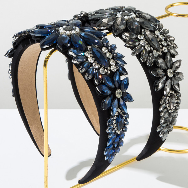 Baroque sponge full diamond  headband hair accessories