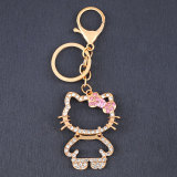 Diamond KT Cat Car Keychain