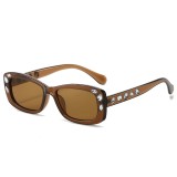 Fashion diamond sunglasses rectangular sunglasses
