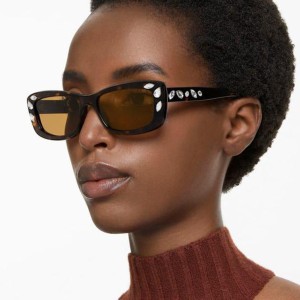 Fashion diamond sunglasses rectangular sunglasses