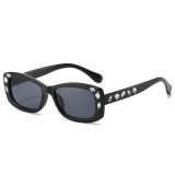 Fashion diamond sunglasses rectangular sunglasses