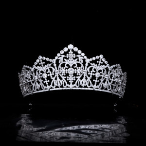 Alloy Crystal Crown Wedding Ball Party Bridal Crown