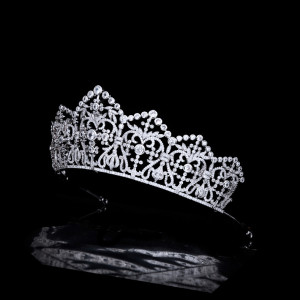 Alloy Crystal Crown Wedding Ball Party Bridal Crown
