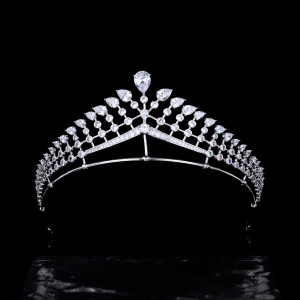 Alloy Crystal Crown Wedding Ball Party Bridal Crown