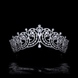 Alloy Crystal Crown Wedding Ball Party Bridal Crown