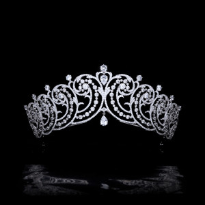Alloy Crystal Crown Wedding Ball Party Bridal Crown