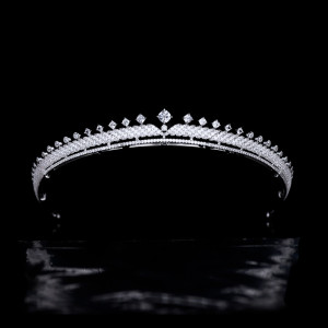 Alloy Crystal Crown Wedding Ball Party Bridal Crown