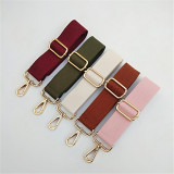 Solid color canvas cotton strap adjustable men's and women's bag strap, single shoulder crossbody long shoulder strap, women's bag accessories