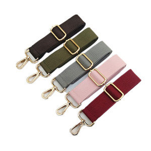 Solid color canvas cotton strap adjustable men's and women's bag strap, single shoulder crossbody long shoulder strap, women's bag accessories