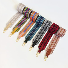 Colorful wide backpack strap accessories, diagonal cross shoulder replacement strap, extended backpack strap, wide shoulder strap