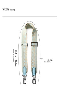 Suitable for bag shoulder strap replacement, checkered single shoulder crossbody, adjustable webbing bag strap accessories