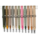 Suitable for bag shoulder strap replacement, checkered single shoulder crossbody, adjustable webbing bag strap accessories