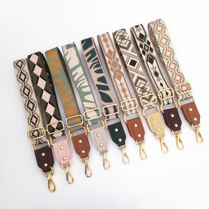 Bag strap diagonal span wide shoulder strap extended women's bag strap canvas cloth strap widened adjustable casual shoulder strap accessories