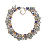 Fashionable and creative crystal gemstone necklace