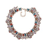 Fashionable and creative crystal gemstone necklace