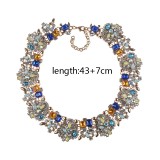 Fashionable and creative crystal gemstone necklace