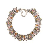 Fashionable and creative crystal gemstone necklace