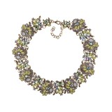 Fashionable and creative crystal gemstone necklace