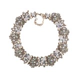 Fashionable and creative crystal gemstone necklace