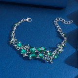 Bridal alloy wedding rhinestone bracelet