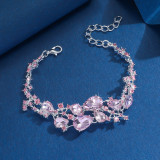 Bridal alloy wedding rhinestone bracelet