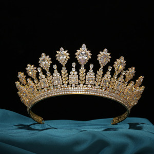 Alloy Crystal Crown Wedding Ball Party Bridal Crown