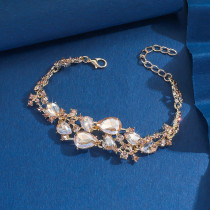 Bridal alloy wedding rhinestone bracelet