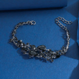 Bridal alloy wedding rhinestone bracelet