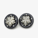 20mm snap button High end flower round metal button