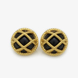 20mm snap button Grid pearl metal button