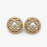 20mm snap button Grid pearl metal button