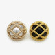 20mm snap button Grid pearl metal button
