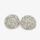 20mm snap button Gold metal versatile irregular circular grid
